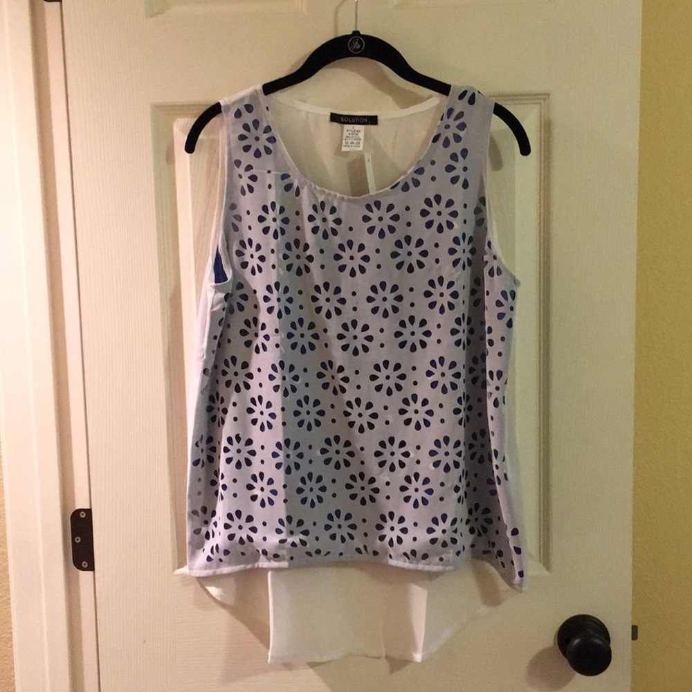 White Sleeveless Top